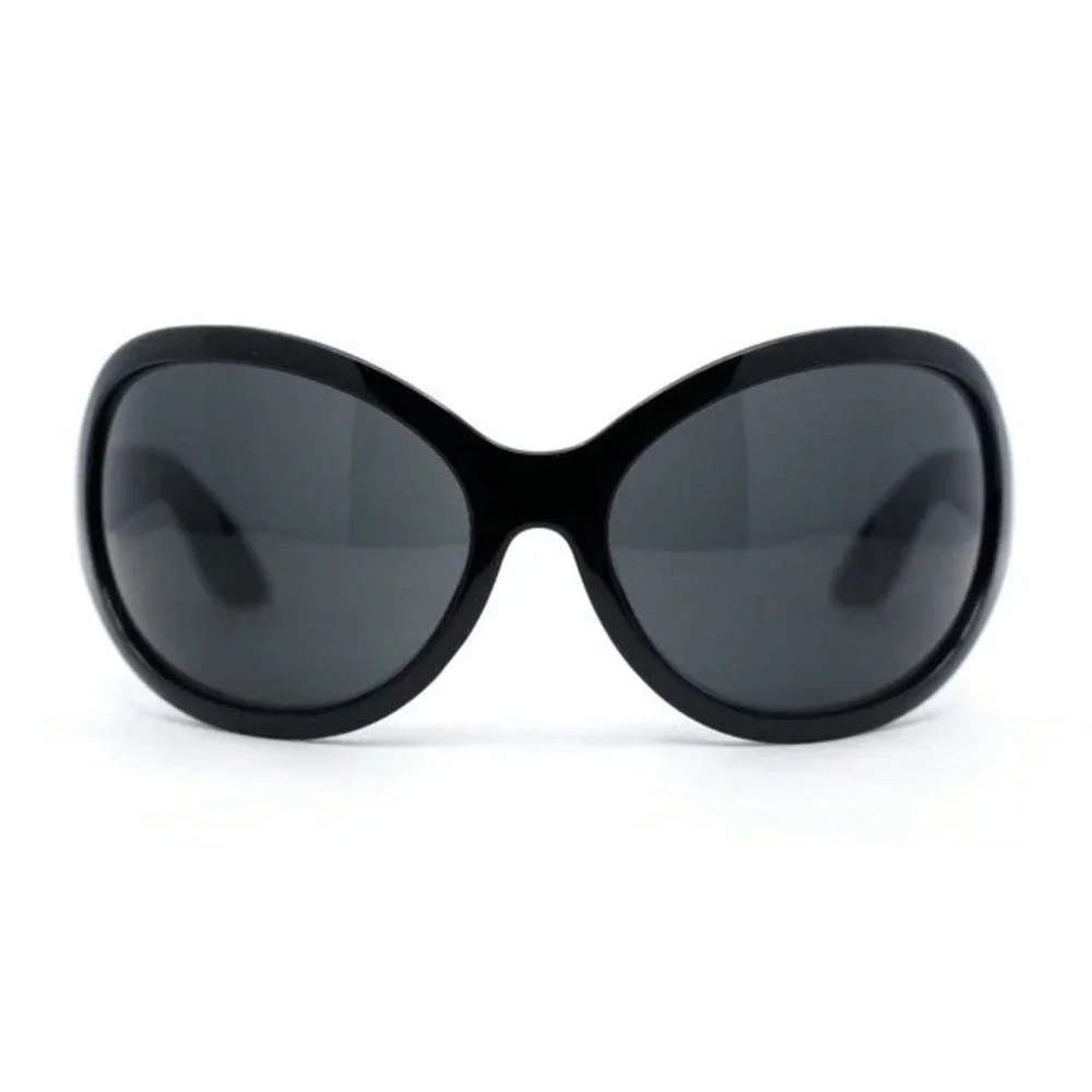 Black Sunglasses Women's MEn's Retro Style Fashion‎ Shades Modern Trendy Modern